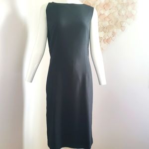 Mac and Jac Black Boat Neck Shift Dress